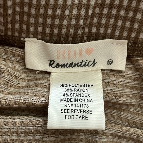 URBAN ROMANTICS CHECKED JUNIORS PLEATED SKIRT SIZE XS - Picture 3 of 6